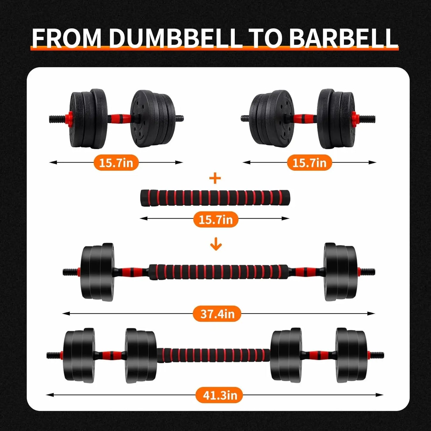 Adjustable Dumbbell-Barbell Set