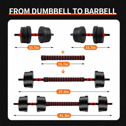 Adjustable Dumbbell-Barbell Set