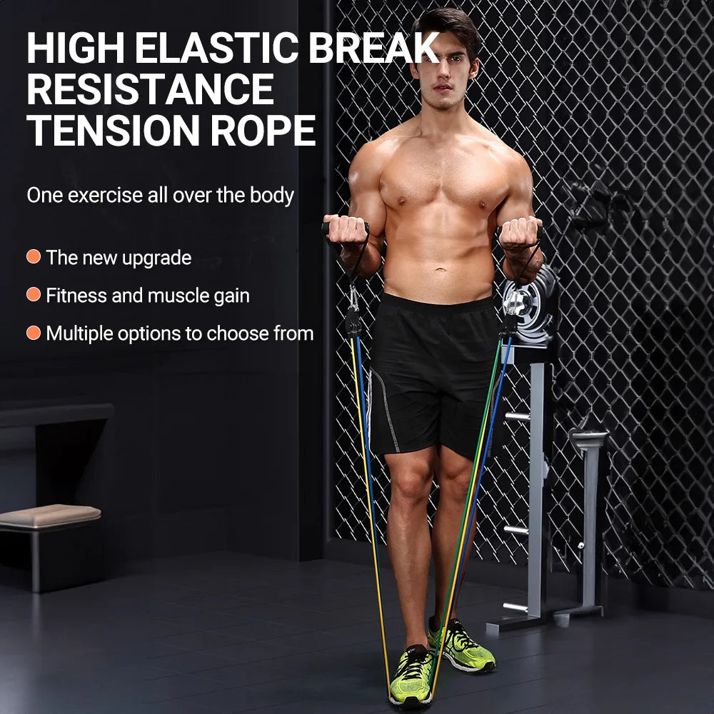 Pull Rope Resistance Bands Set