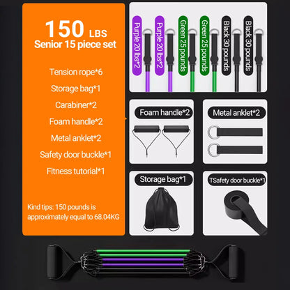 Pull Rope Resistance Bands Set