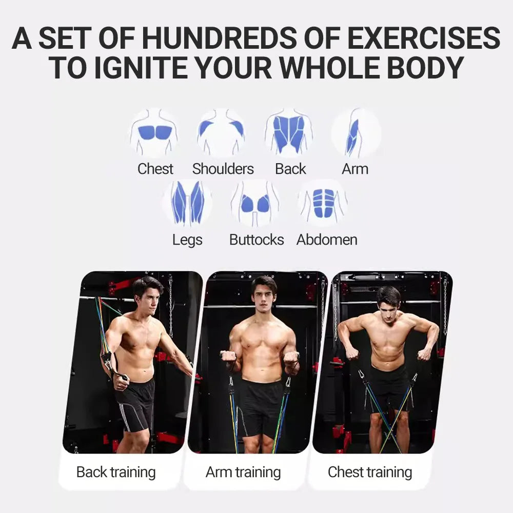 Pull Rope Resistance Bands Set