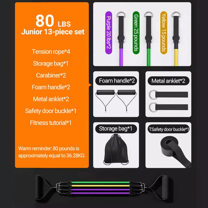 Pull Rope Resistance Bands Set